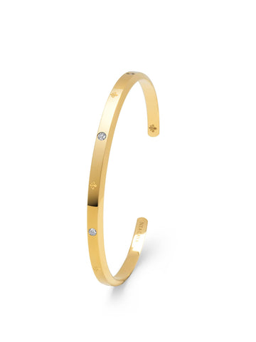 Nialaya Men's Bangle Men's Gold Open Simplicity Fleur de Lis Bangle Men's Gold Open Simplicity Fleur de Lis Bangle